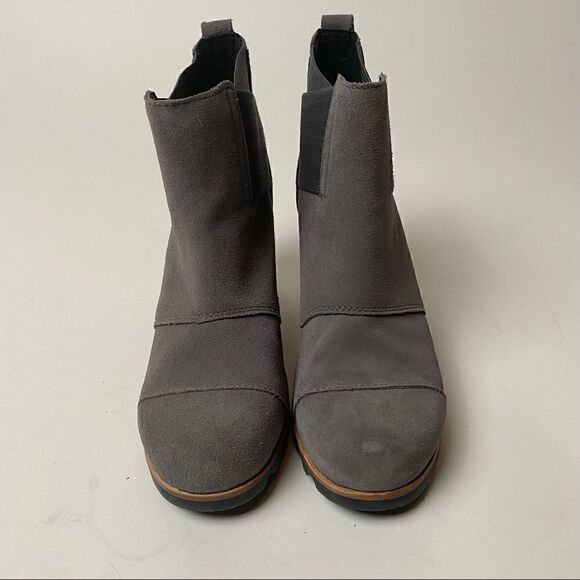 Sorel Addington Chelsea Ankle Boots Black Heel Quarry Black 8.5 - Picture 2 of 6